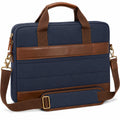 Laptoptasche für 15 Zoll mit abnehmbarem Schultergurt Blau Braun