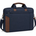 Elegante Laptoptasche für Herren und Damen in Blau und Braun 40cm x 30cm
