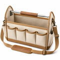Werkzeugtasche mit Schultergurt Beige/Braun