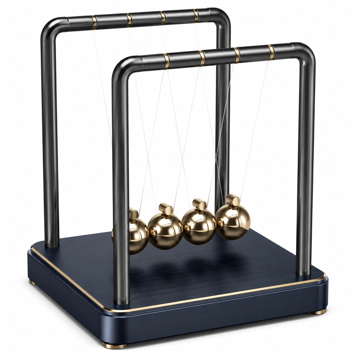 Newton Pendel Schreibtisch Deko Schwarz Gold