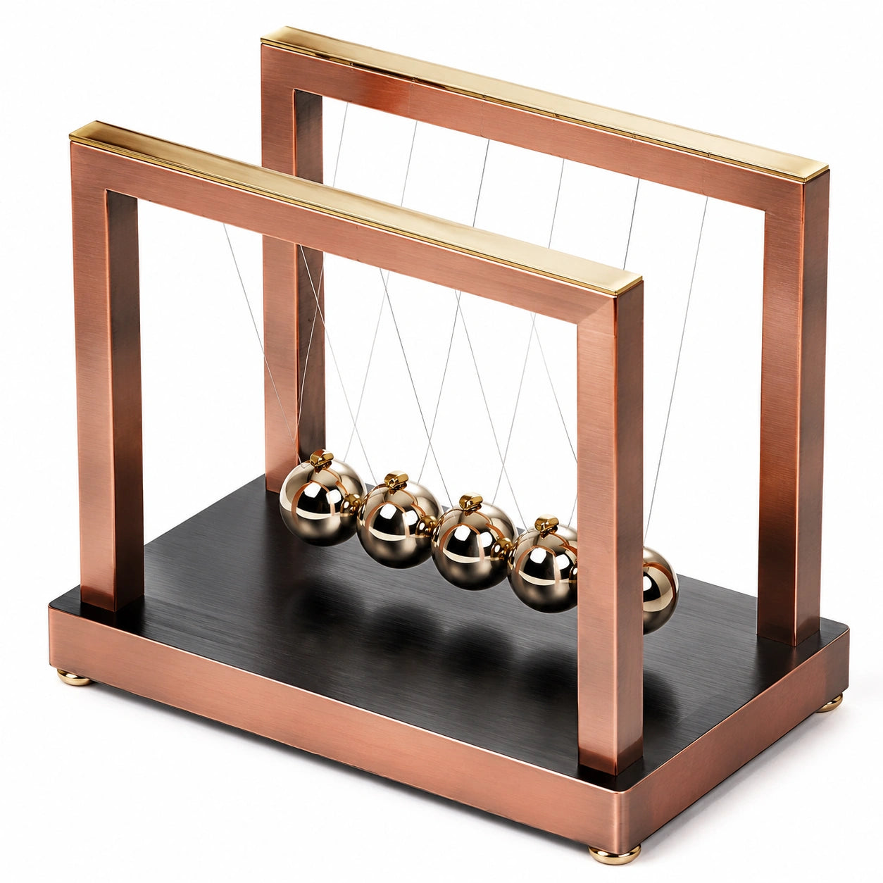 Elegant Newton Pendel Dekoration Kupfer-Gold