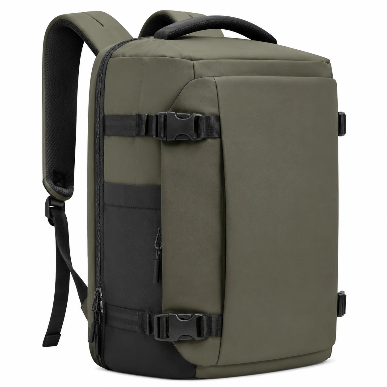 Laptop Rucksack Wasserdicht 30L Olivgrün Schwarz