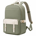 Laptop-Rucksack 15 Zoll Wasserdicht Olivgrün/Weiß