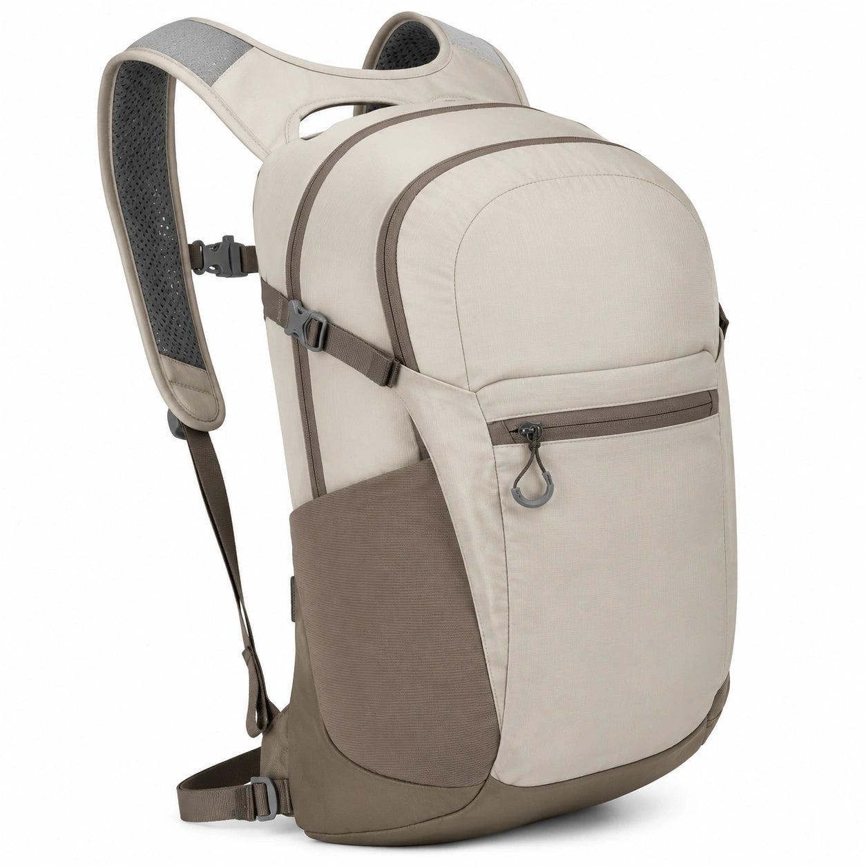 Leichter Wanderrucksack 25L Beige/Braun
