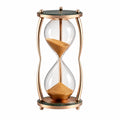 Handgefertigte Sanduhr aus Glas mit Rahmen in Rosegold – 60 Minuten