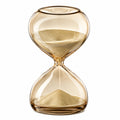 Bernsteinfarbene Sanduhr aus Glas, 30 Minuten, 15 cm