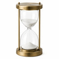 Elegante Sanduhr aus Glas und Metall, 30 Minuten, Antikgold