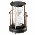Dekorative Sanduhr 60 Minuten - Schwarz/Bronze