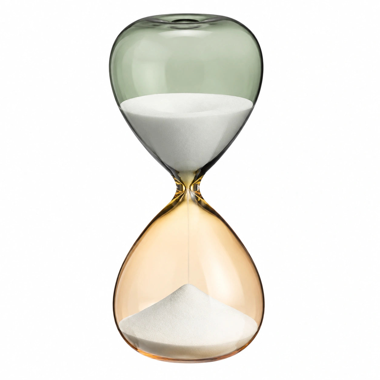 Dekorative Sanduhr Glas 30 Minuten Grün/Orange